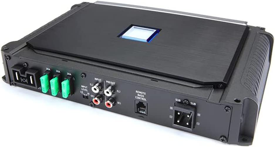 Alpine X-A90M Mono Power Density Amplifier with S-SB10V 10 Inch Subwoofer Enclosure and RUX-KNOB.2 Remote Bass Knob