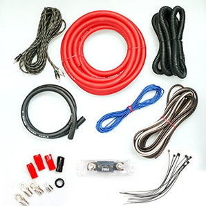 Absolute USA KIT0R4000 0/1 Gauge 4000W Amplifier Kit