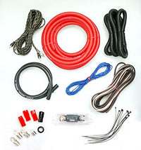 Thumbnail for Absolute USA KIT0R4000 0 Gauge Amp Kit Amplifier Install Wiring 1/0 Ga Pro Installation Cables 4000W