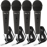 Thumbnail for 4 Peavey PV 7 ND Magnet Dynamic Microphone with XLR to XLR Cable