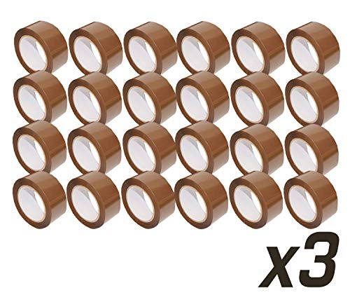 American Terminal 72 Rolls of Premium 3" X 330' Brown Jumbo 3-Inches Strong Heavy Duty Sealing Adhesive Shipping Packing Tape 110 Yards for Moving Packaging Shipping Office and Storage