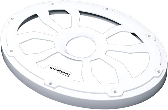 Diamond Audio HXM69FWW 6.5" Flush Mount Speaker Grills, Pair (White), Steel With Powder Coating