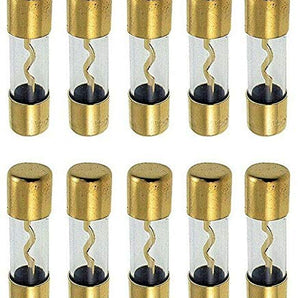MK 10 AGU Fuse 150AMP 150 AMP AGU FUSES Gold Plated Inline Glass