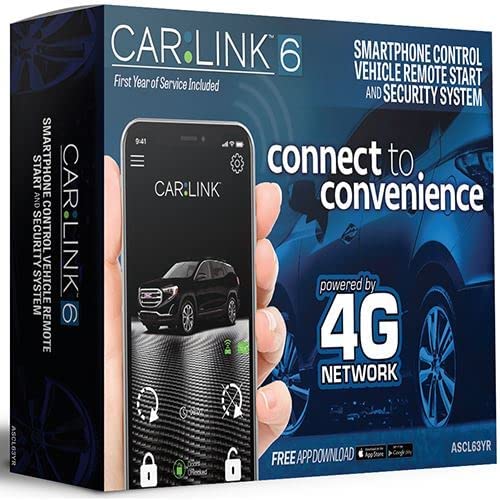 Audiovox ASCL63YR Carlink Remote Start Security Compatible with Android and Compatible with iOS App