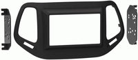 Thumbnail for Metra Compatible with 2017-18 Jeep Compass 99-6545B XSVI-6523-NAV Single DIN Stereo Harness Radio Install Dash Kit Package