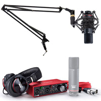 Thumbnail for Focusrite SCARLETT 2I2 STUDIO Gen Audio Interface + Mic+ Headphones + Boom Arm