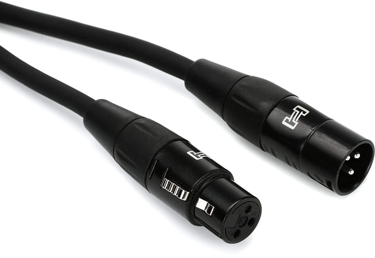 HOSA HMIC Pro Microphone Cables REAN XLR3F to XLRM - (50 Feet) (Black)