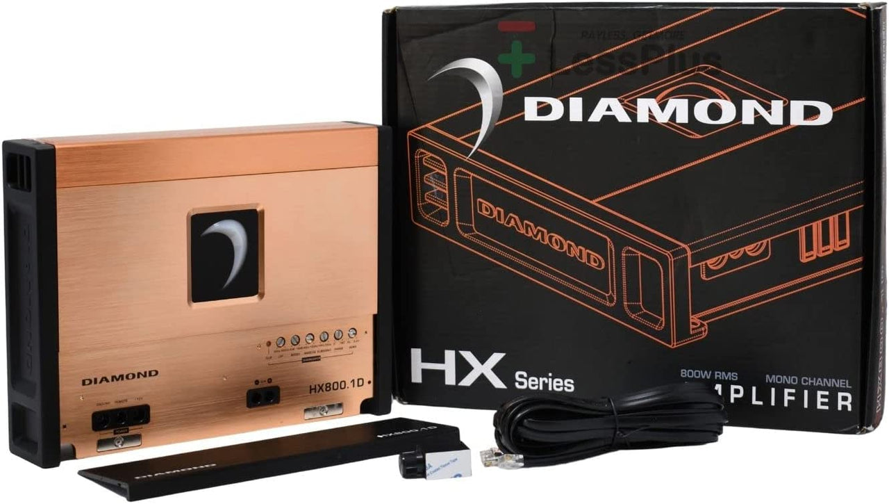 Diamond Audio HX800.1D HEX Mono 800W RMS Class D Subwoofer Amplifier