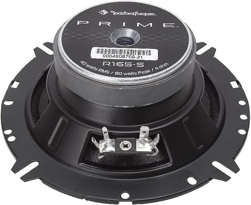 Rockford Fosgate PRIME R165-S 160W Peak 80W RMS 6.5" 2-Way PRIME Series Component Car Audio Speaker System