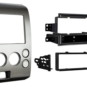 Absolute RADIOKITPKG1 Fits Nissan Titan 2004-2005 Double DIN Stereo Harness Radio Install Dash Kit
