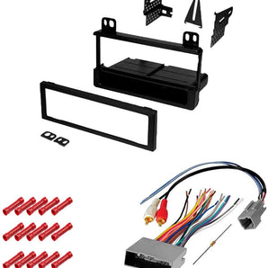 American Terminal  KIT5802 Bundle with Car Stereo Installation Kit for 2002 – 2005 Ford Explorer – in Dash Mounting Kit, Harness for Single Din Radio Receivers