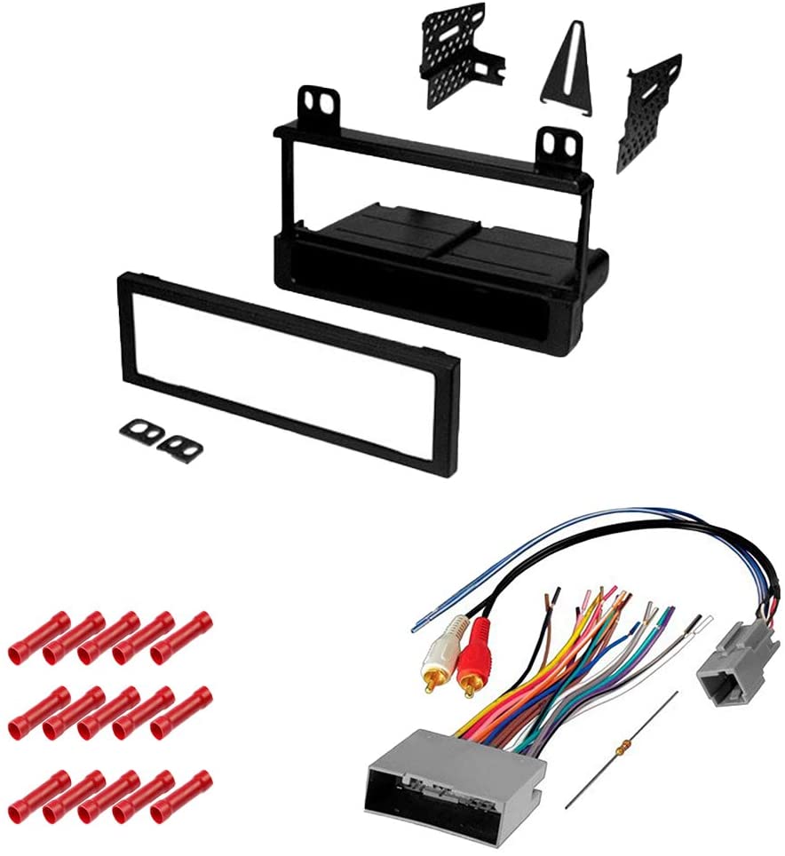 American Terminal  KIT5802 Bundle with Car Stereo Installation Kit for 2002 – 2005 Ford Explorer – in Dash Mounting Kit, Harness for Single Din Radio Receivers