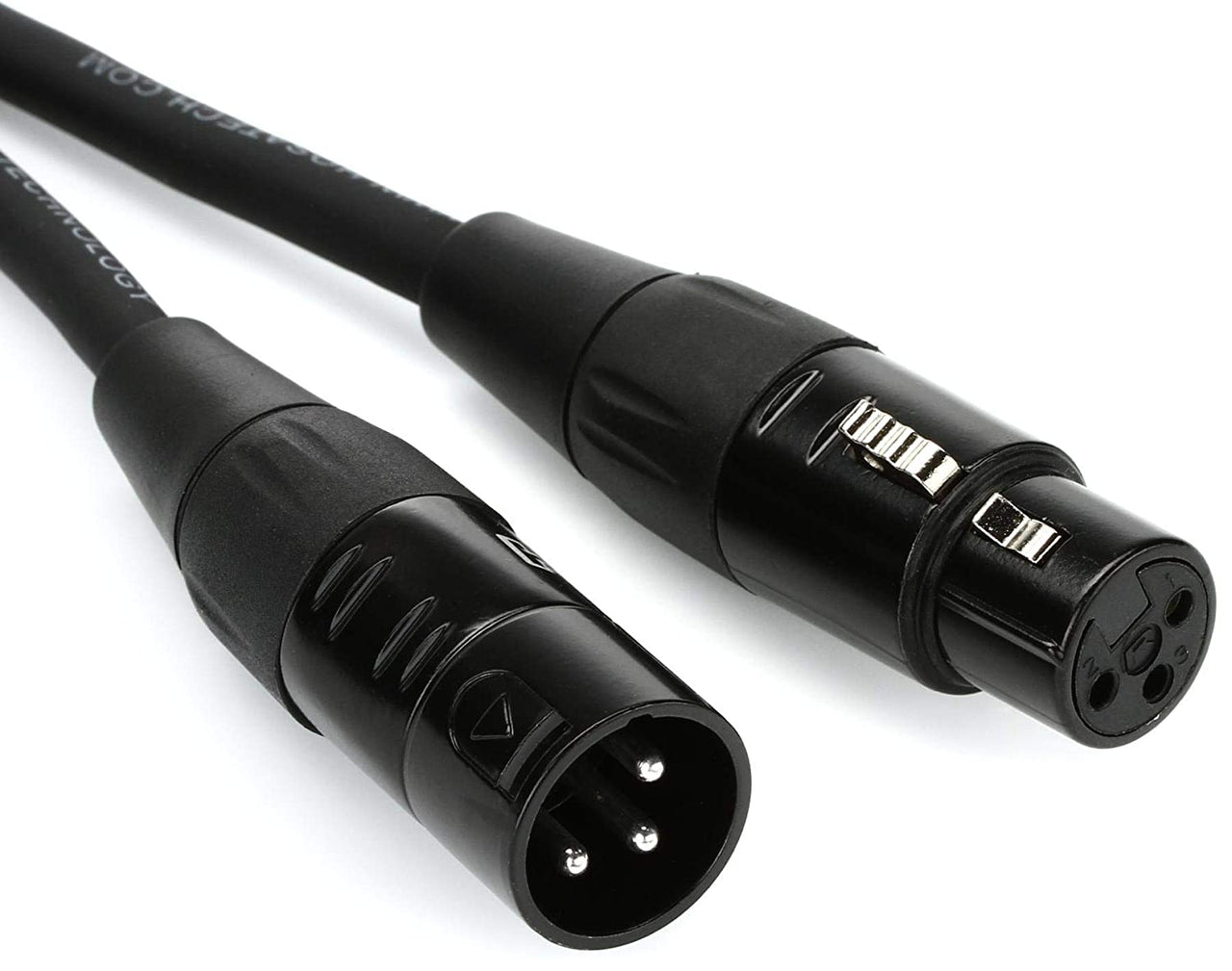 HOSA HMIC Pro Microphone Cables REAN XLR3F to XLRM - (50 Feet) (Black)