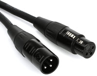 Thumbnail for HOSA HMIC Pro Microphone Cables REAN XLR3F to XLRM - (50 Feet) (Black)