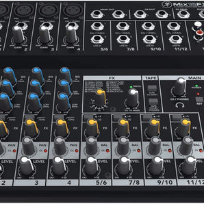 Mackie Mix12FX 12-Channel Compact Mixer W/FX Proven Performance Built Rugged Effects