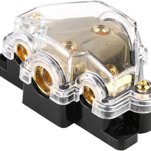 2 Absolute PD-130G 2-4 Gauge 1 in 3 Ways Out Power Splitter Distribution Block