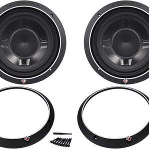 2 Rockford Fosgate Punch P3SD2-10 600W 10" Punch Series Dual 2-ohm Shallow Car Subwoofer