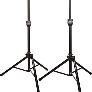 2 Ultimate Support TS-90B TeleLock Series Lift-assist Aluminum Speaker Stand