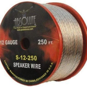 Absolute S12250 12 Gauge 250 feet High Performance Spool Speaker Wire