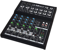 Thumbnail for Mackie Mix8 8-Channel Compact Mixer Bundle with MR DJ Headphones, Two 1/4