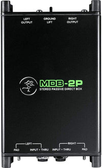 Thumbnail for Mackie MDB-2P Passive Stereo Direct Box