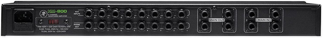 Mackie HM-800 8-Channel Rack-Mountable Headphone Amplifier