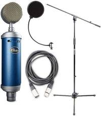 Thumbnail for Blue Bluebird SL Microphone Bundle with Mic Boom Stand, XLR Cable and Pop Filter Popper Stopper