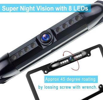 Absolute CAM2100S chrome reversing car camera with 170° viewing angle and night vision features.