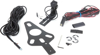  Alpine spare tire rear view camera mounting bracket for 2007-2018 Wrangler JK, showcasing rear view camera system installation.