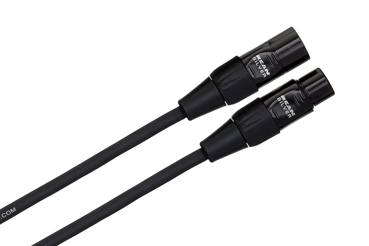 HOSA HMIC Pro Microphone Cables REAN XLR3F to XLRM - (50 Feet) (Black)