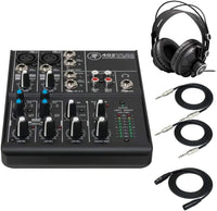 Thumbnail for Mackie 402VLZ4, 4-channel Ultra Compact Mixer with High-Quality Onyx Preamps with MR DJ Headphones, 1/4