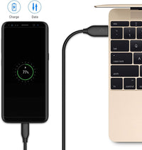 Thumbnail for American Terminal USB-C to USB-A 3.0 Cable 6 Feet Type C Charging and Data Transfer 3-Pack