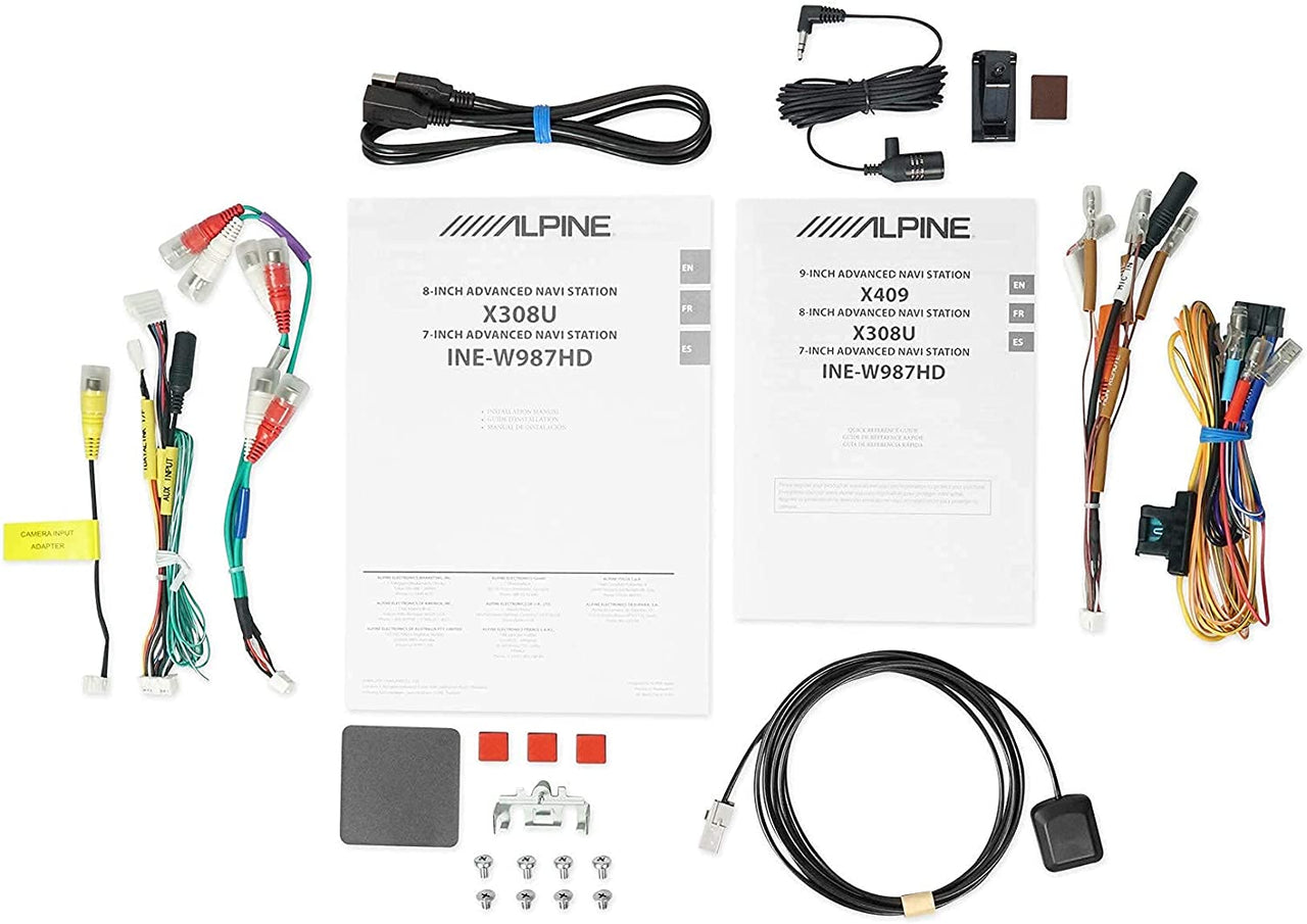 Alpine X308U High Resolution 8-Inch Mech-Less Apple Car Play & Android Navigation