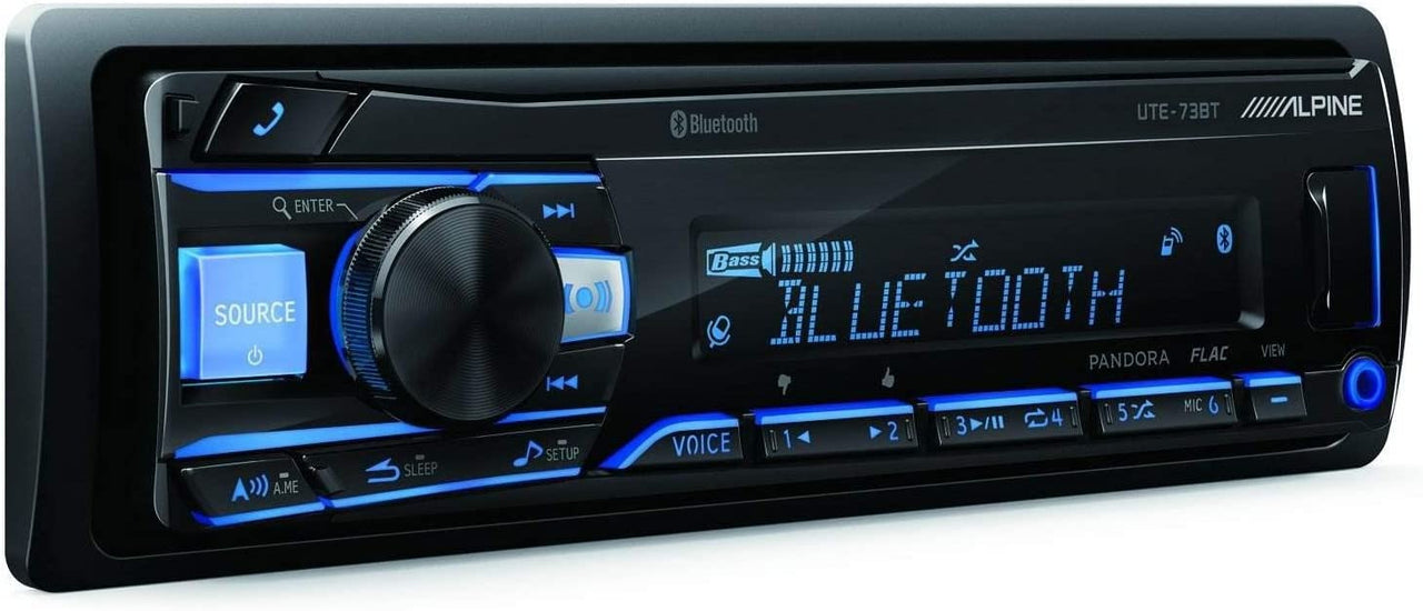 Alpine UTE-73BT Mech-less Digital Media Receiver with BT Wireless Technology