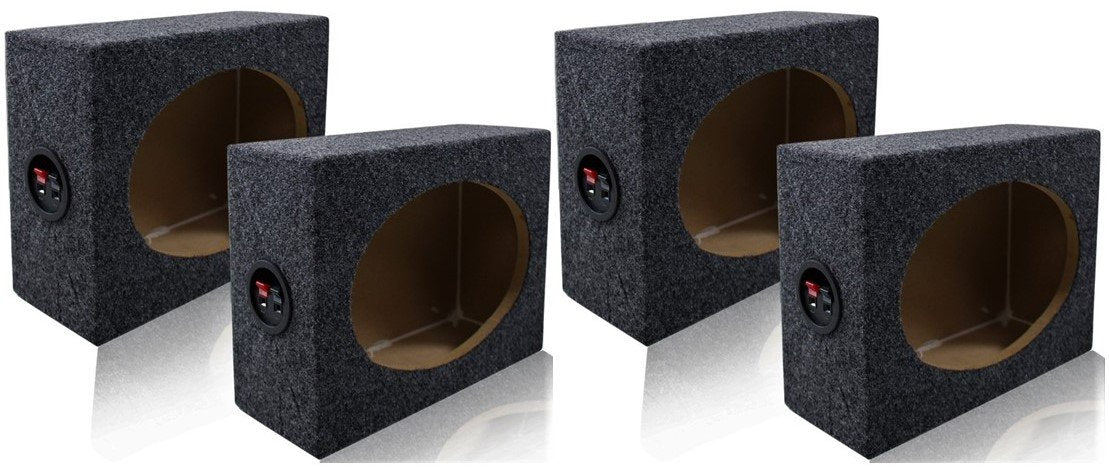 4x Style 6 x 9 Inch Car Audio Speaker Box Enclosures, 4 Speakers