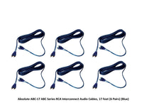 Thumbnail for RCA Interconnect Audio Cables 17 Feet 6 Pair (Blue)
