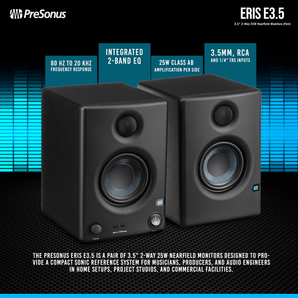 Eris E3.5 BT-3.5 Near Field Studio Monitors With Bluetooth