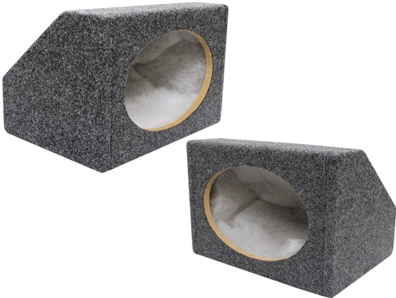 Absolute 6x9PKG MDF Angled/Wedge Style 6"x9" Gray Car Audio Speaker Box Enclosures