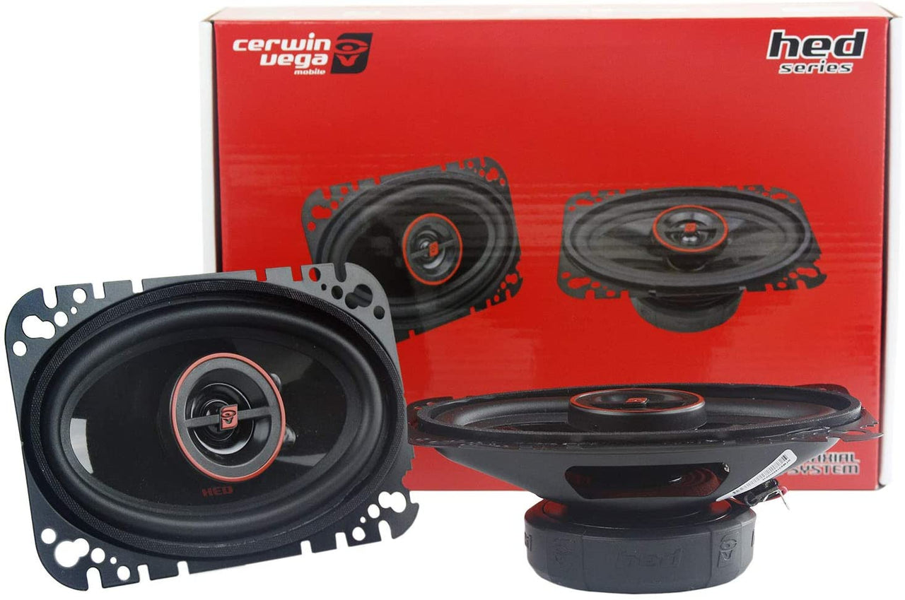 CERWIN-VEGA MOBILE H746 HED(R) Series 2-Way Coaxial Speakers (4" x 6", 275 Watts max)