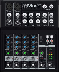 Thumbnail for Mackie Mix8 Mix Series, 8-Channel Compact Mixer with Studio-Level Audio Quality