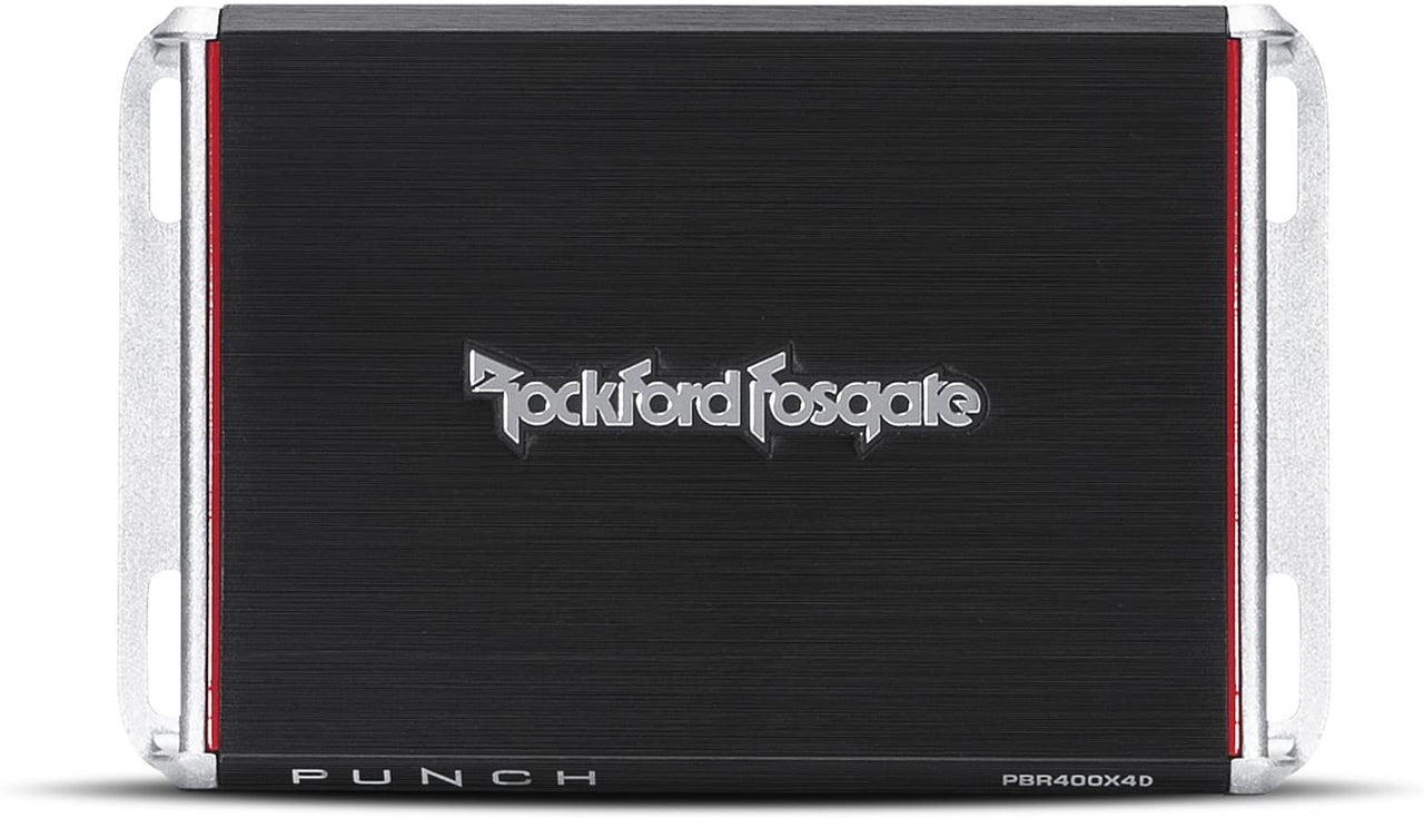 Rockford Fosgate PBR400X4D 400W Compact 4 Channel Punch Class D Amplifier 50 watts RMS x 4