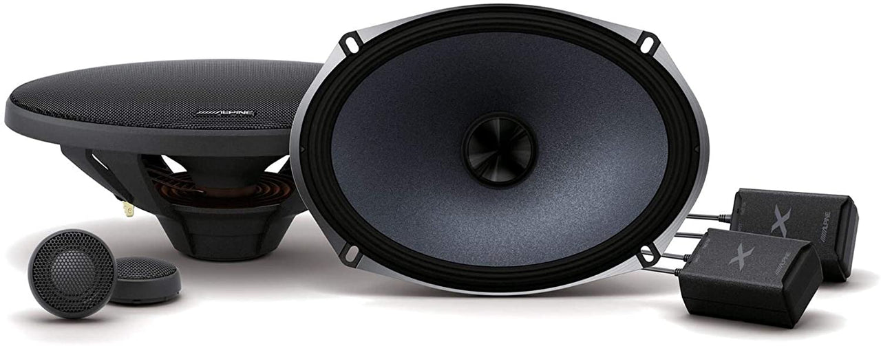 Alpine X-S69C 6" x 9" Component System<br/>720W Max, 240W RMS 6" x 9" X-Type 2-Way Component Car Speakers