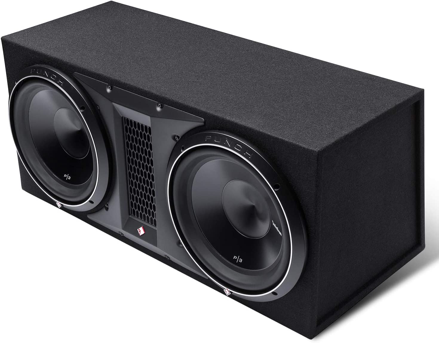Rockford Fosgate P3-2X12 Punch Dual P3 12" Loaded Enclosure Ported Sub ...
