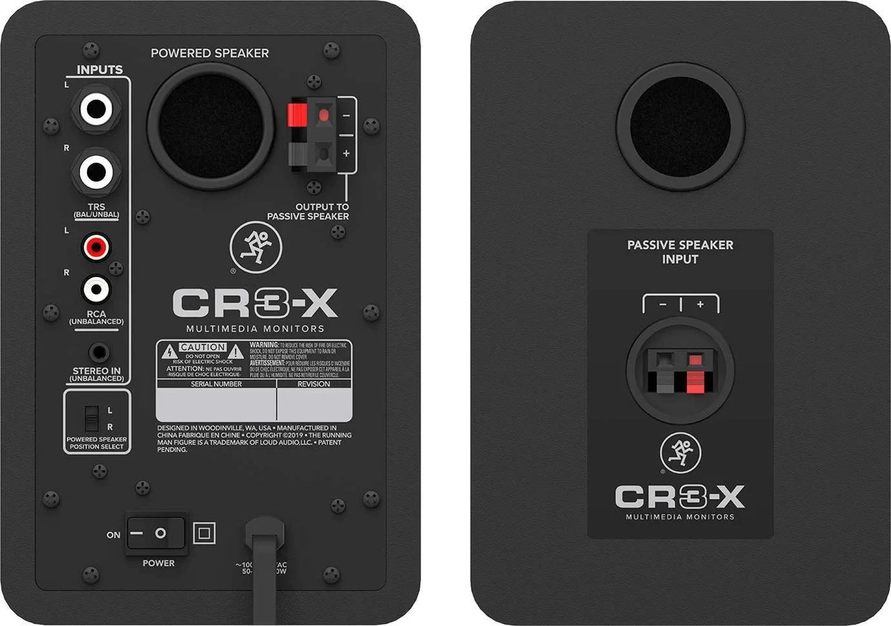 Mackie CR3-X Creative Reference Multimedia Powered Monitors Pair