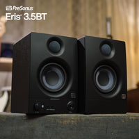 Thumbnail for PreSonus Eris 3.5BT Bluetooth Studio Monitors, Pair — Powered, Active Monitor Speakers for Desktop, Turntable, Record Player, Bookshelf, DJ Speakers