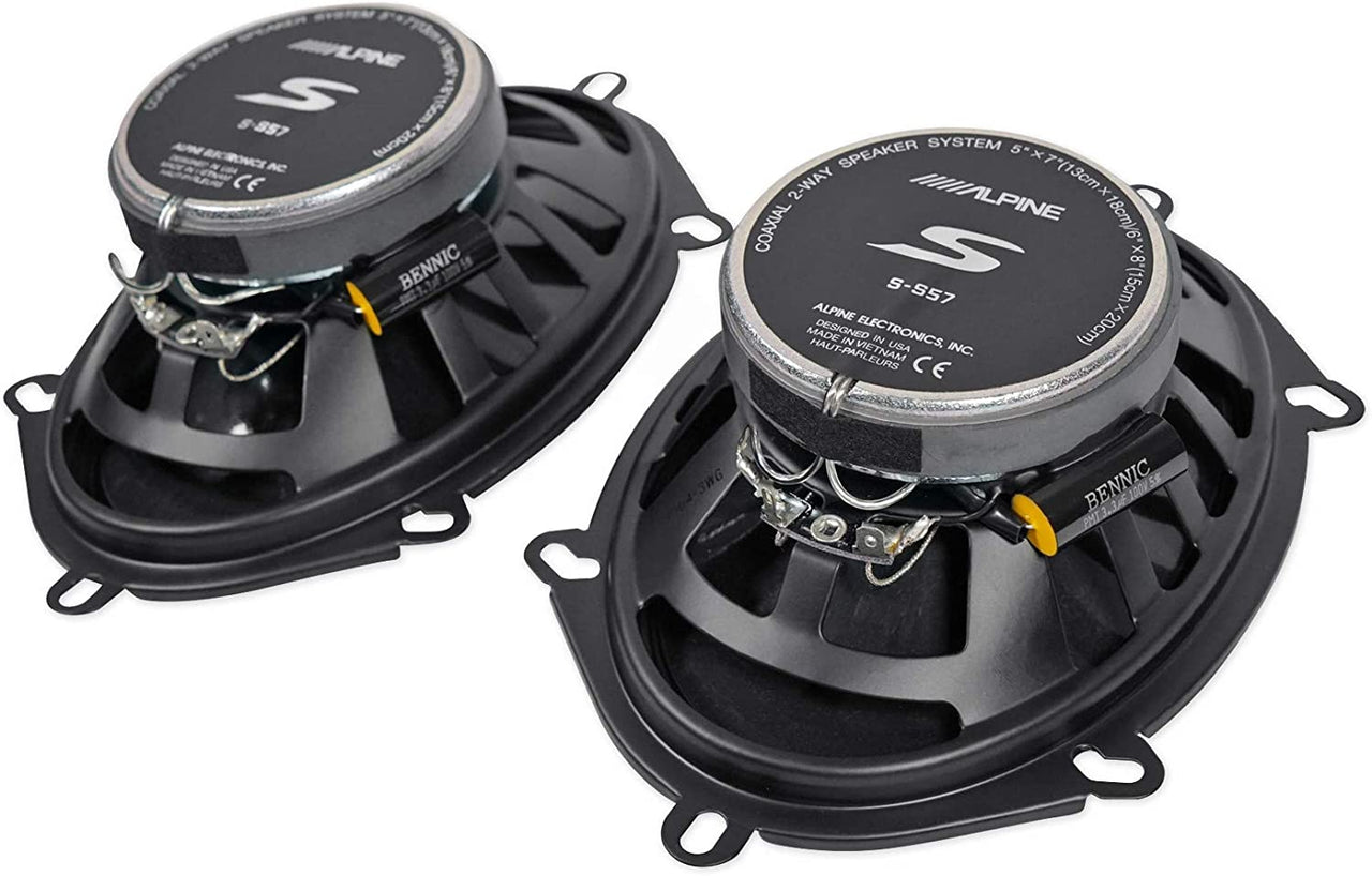 Alpine S 5x7" Front Speaker Replacement Kit For 1999-2004 Ford F-250/350/450/550