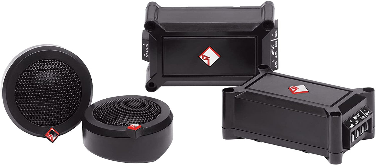 Rockford Fosgate P1T-S Punch 1" Tweeter Kit (Pair) , Black