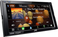 Thumbnail for Jvc KW-M875BW 6.8” Double-DIN Touchscreen Digital Multimedia Receiver with Bluetooth, Apple CarPlay and Android Auto