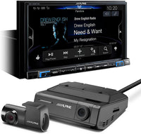 Thumbnail for Alpine INE-W987 Digital Media Navigation Receiver DVR-C320R Windshield Mount Dashcam