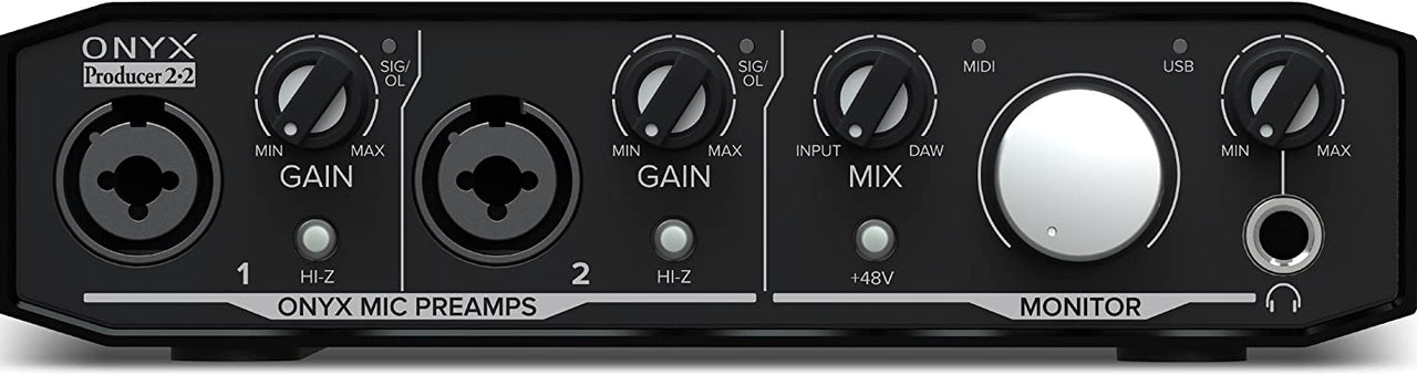 Mackie Onyx Producer 2-2 2x2 USB Audio Interface with MIDI